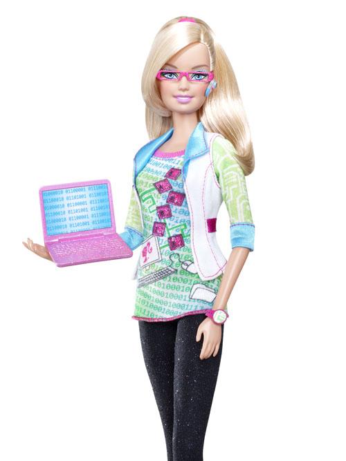 Nowej Barbie bliżej raczej do recepcjonistki w salonie kosmetycznym niż do inżyniera komputerowego.