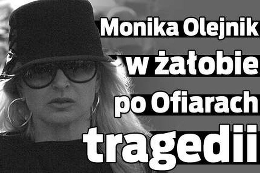 Monika Olejnik w żałobie po Ofiarach tragedii