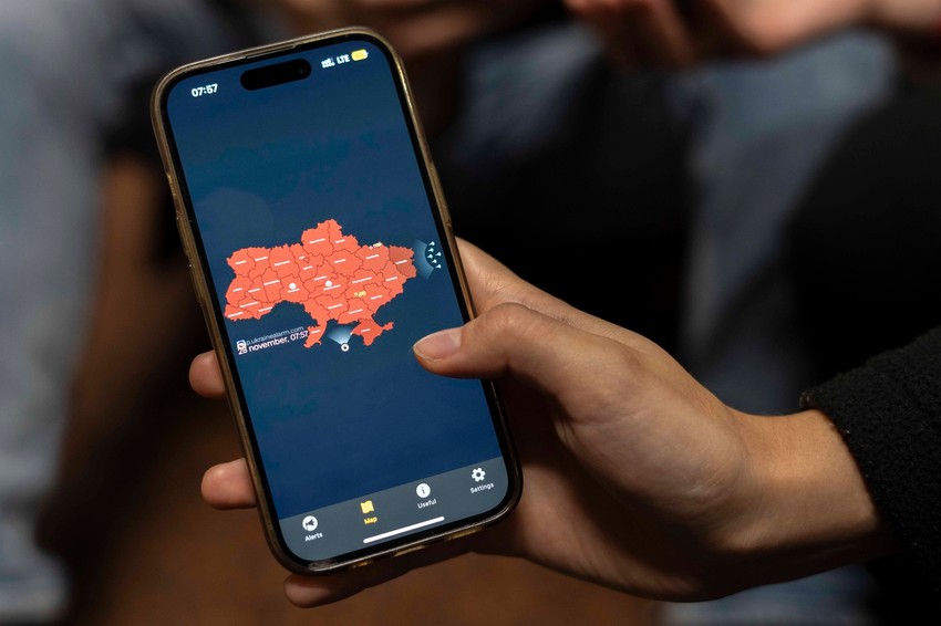 Uzbuna na vazdušnu opasnost oglašena preko telefona u Ukrajini 28. novembra
