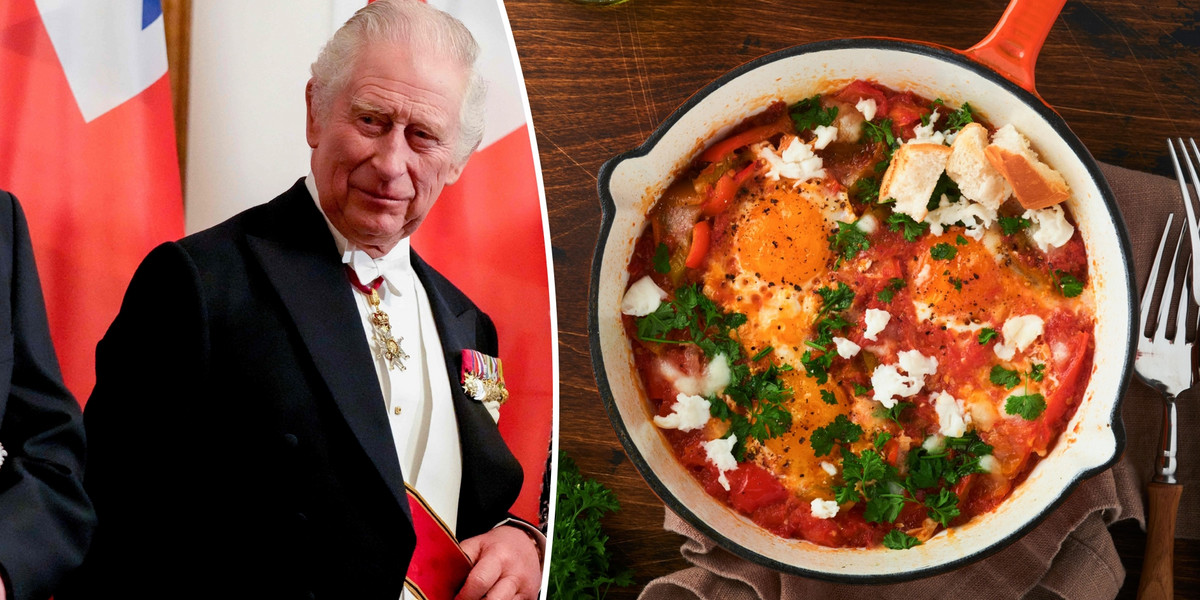 Król Karol III uwielbia jajka pod każdą postacią, również te zapiekane i mocno pikantne.