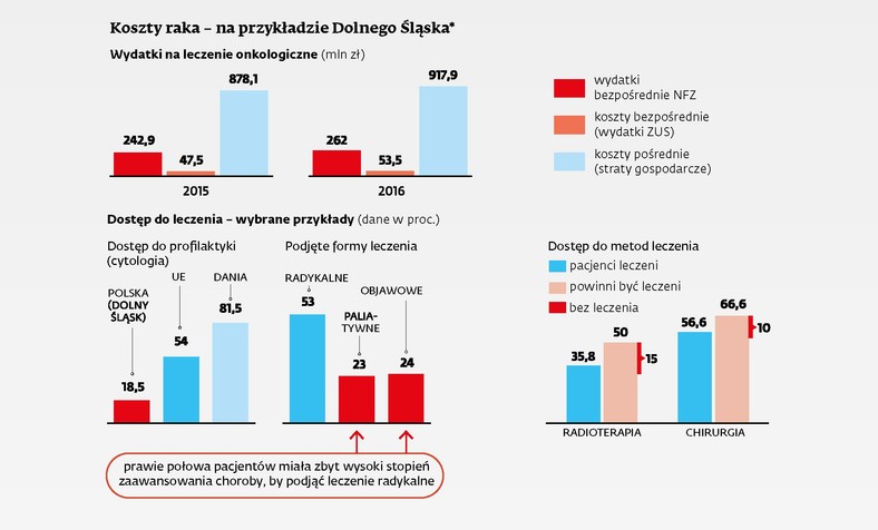 Koszty leczenia raka na przykładzie Dolnego Śląska