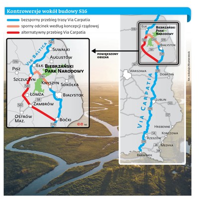 Weto dla trasy Via Carpatia przez Biebrzański Park Narodowy