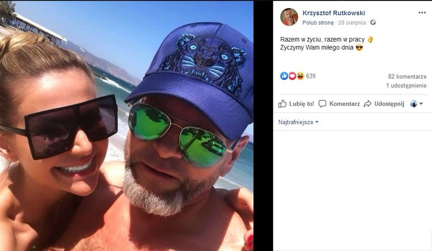 Krzysztof i Maja Rutkowscy w podróży poślubnej
