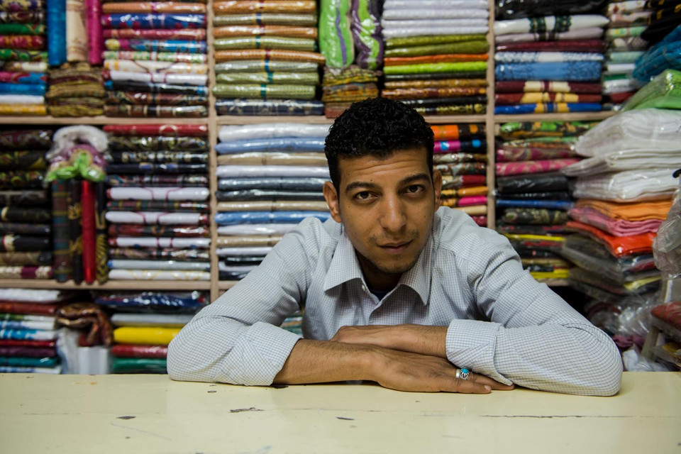Hamdi - sprzedawca na targu w Luksorze 