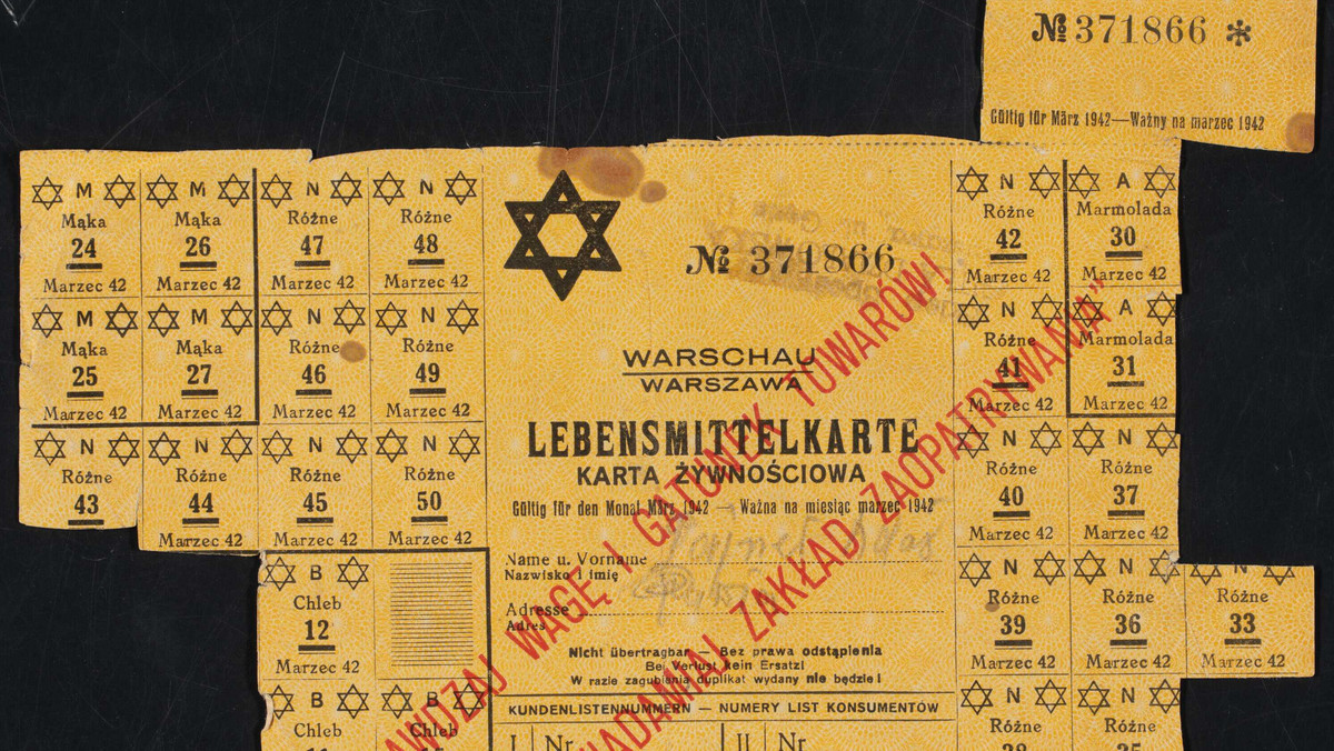 Kartki pod okupacją. Żydzi mogli kupić dwa kilo czarnego chleba miesięcznie