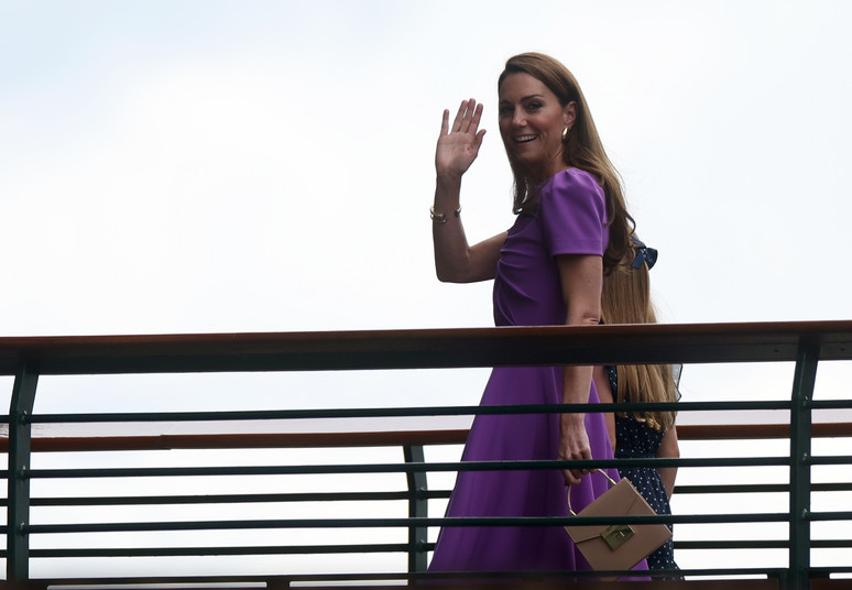 Księżna Walii pojawiła się na Wimbledonie. Kate powitana owacjami na stojąco