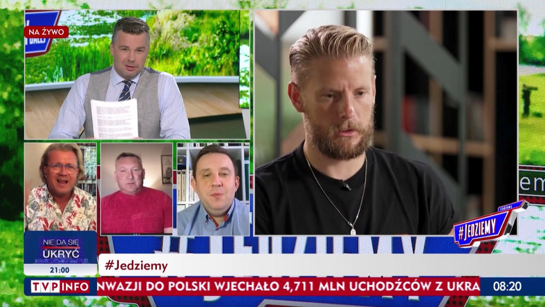 Temat Sebastiana Fabijańskiego został poruszony w programie "#Jedziemy" w TVP Info