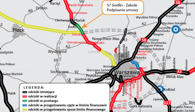 Droga S7 Siedlin - Załuski