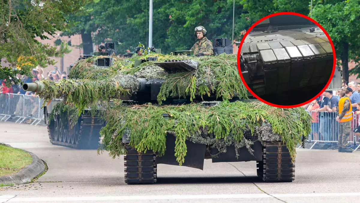 Czołgi Leopard 2 doczekały się niecodziennego dodatku z rąk ukraińskich żołnierzy