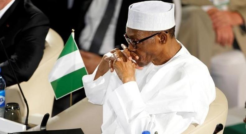 Nigeria's President Muhammadu Buhari attends the opening session of the second Regional Security Summit in Abuja, Nigeria May 14, 2016. 