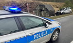 Szokujący wypadek na drodze do Piły. Auto roztrzaskało się o... bunkier