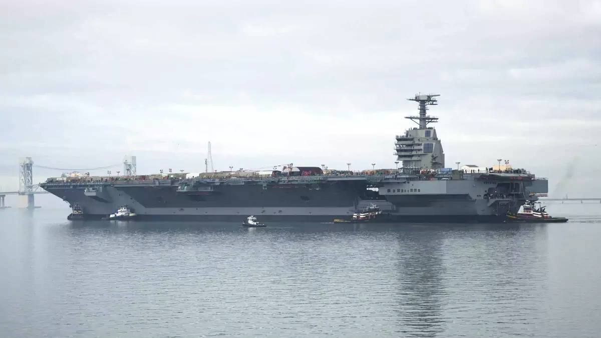 USS Gerald R. Ford (CVN 78) - najpotężniejszy lotniskowiec świata w drodze na testy