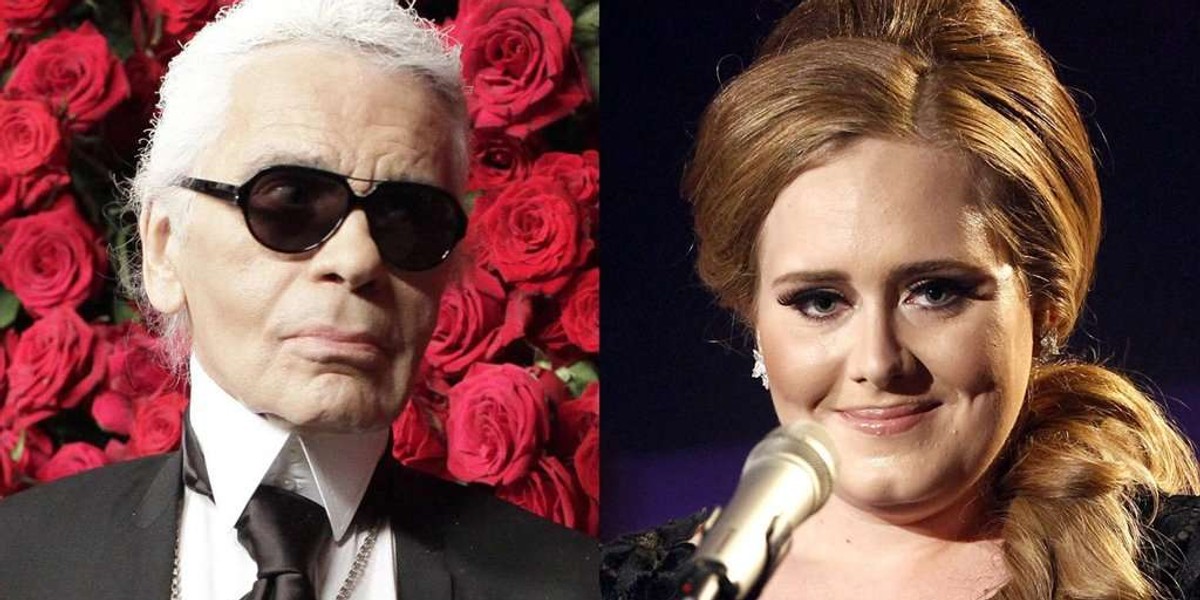 Lagerfeld o Adele:Łady głos ale za gruba