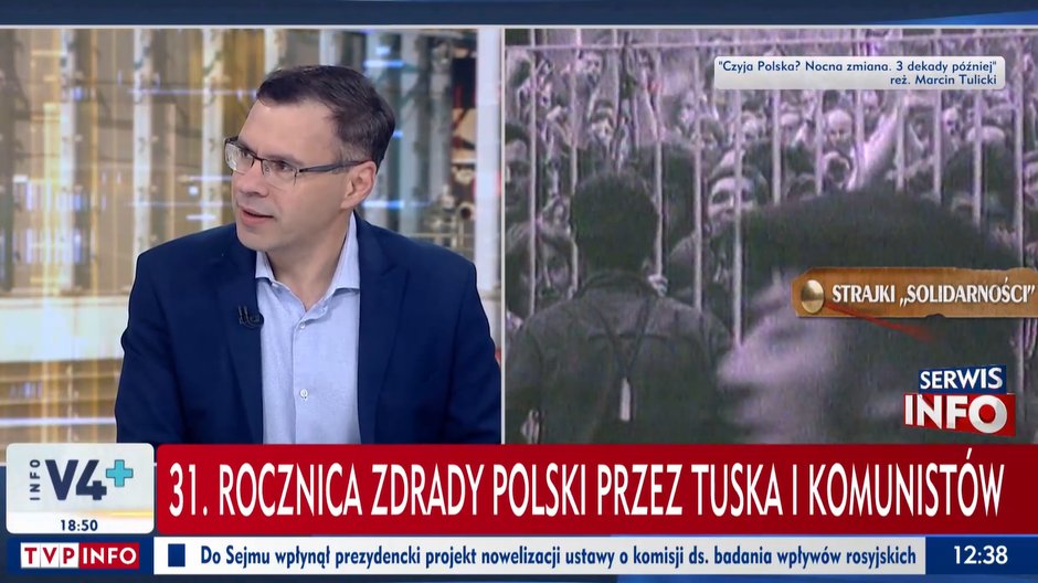 Michał Karnowski w TVP Info