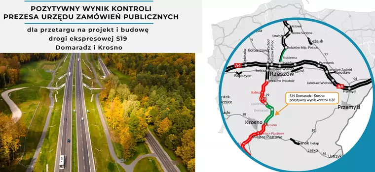 Nowy odcinek drogi S19 przebiegnie estakadą na filarach o wysokości ok. 30 m