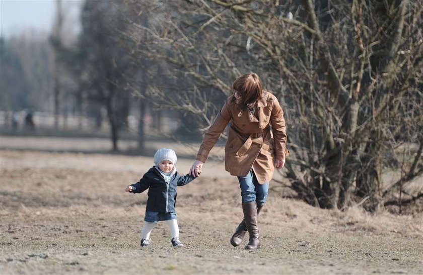 Dorota Gawryluk z córeczką. Foto