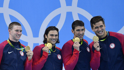 Michael Phelps 23., az USA 1000. aranyérmét szerezte
