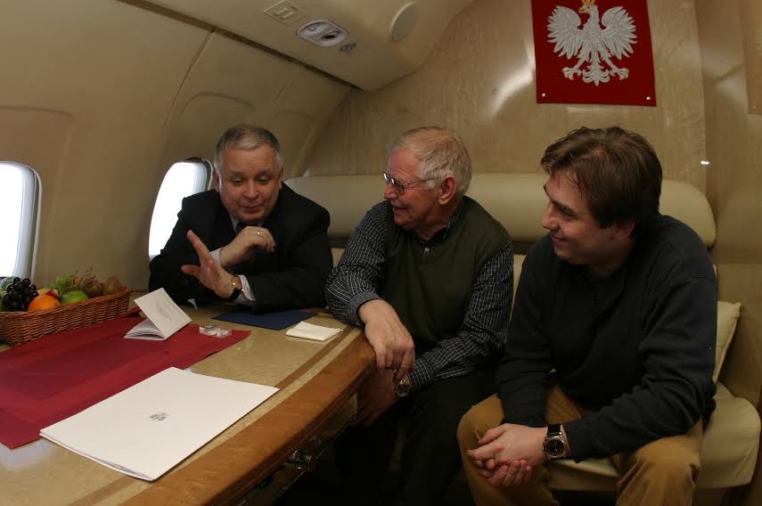 Lech Kaczyński, Maciej Wierzyński i Bartosz Węglarczyk