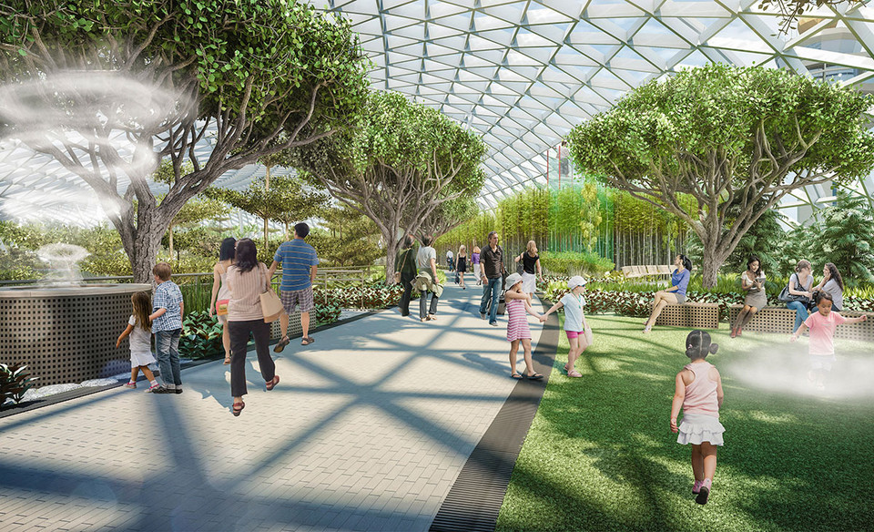 Lotnisko Changi w Singapurze,  projekt centrum handlowego "Jewel"