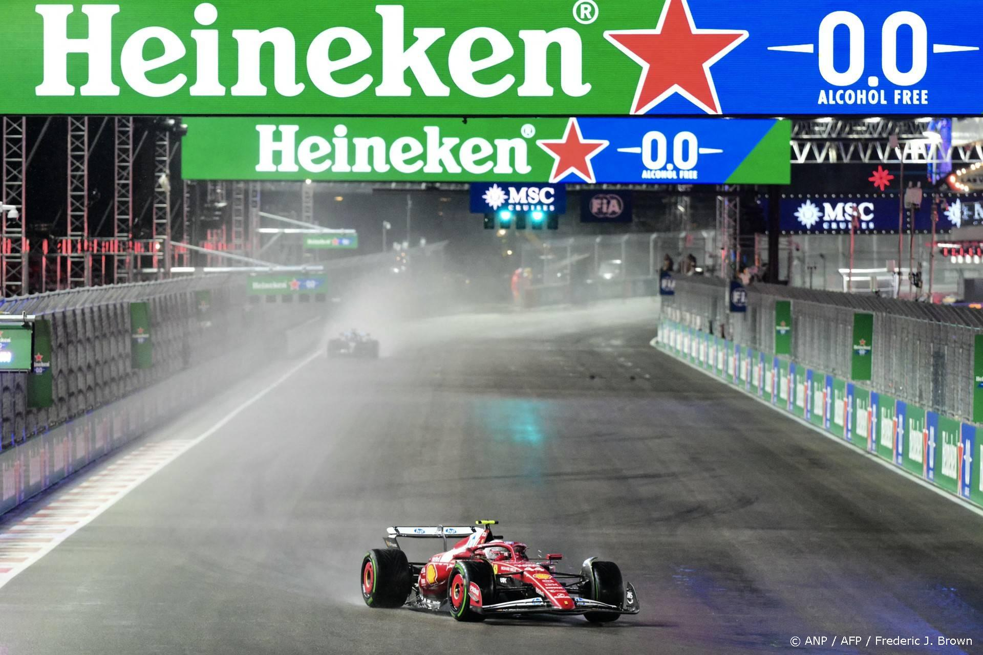 Drama in Las Vegas: Hamilton voor het eerst laatste op de grid