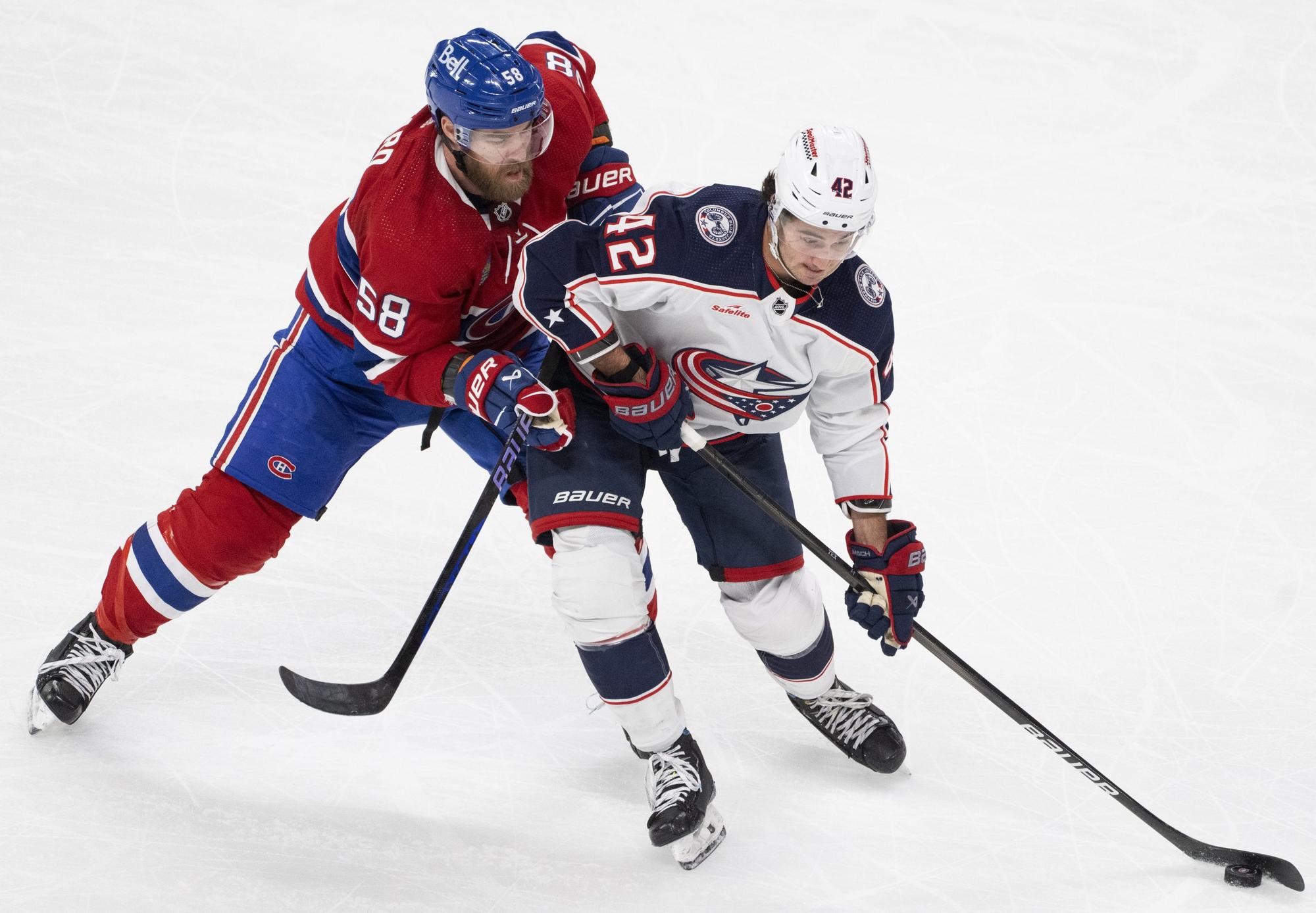Zápas NHL:  Montreal Canadiens - Columbus Blue Jackets.