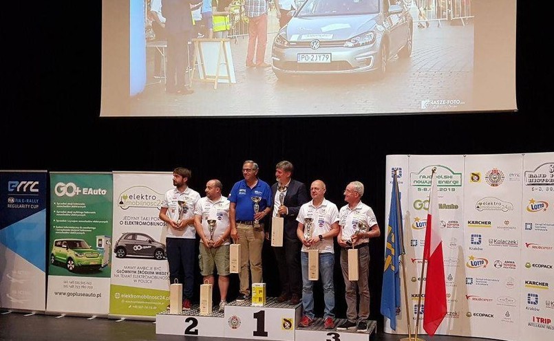 Podium 2. Rajdu Polski Nowych Energii