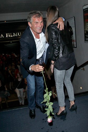 Marek Włodarczyk i Agnieszka Więdłocha na premierze filmu 'Komisarz Blond i oko sprawiedliwości'