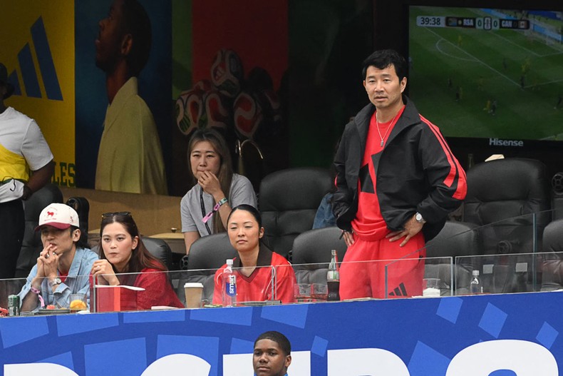Did you know that Shang-Chi is Canadian, eh?The Marvel star was seen cheering Canada on at their June 28 match against South Africa.