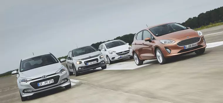 Nowy Ford Fiesta kontra Hyundai i20, Citroen C3 i Opel Corsa 1.0 Ecotec - które miejskie auto jest lepszym wyborem?