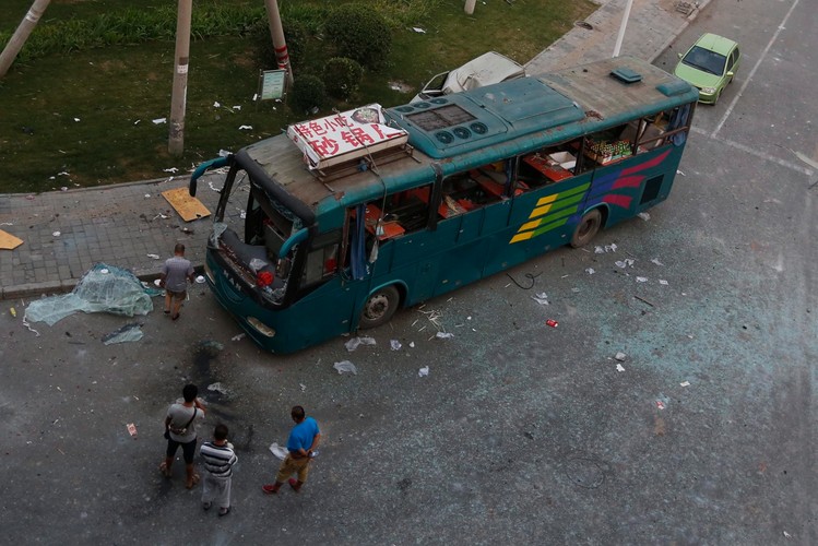 Eksplozja w chińskim Tiencin