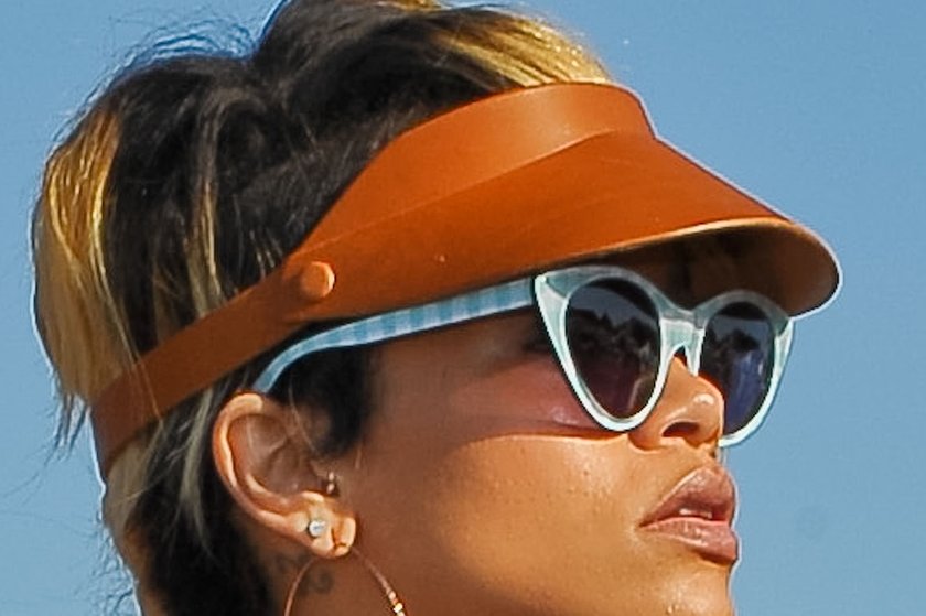 Rihanna na plaży w Sopocie