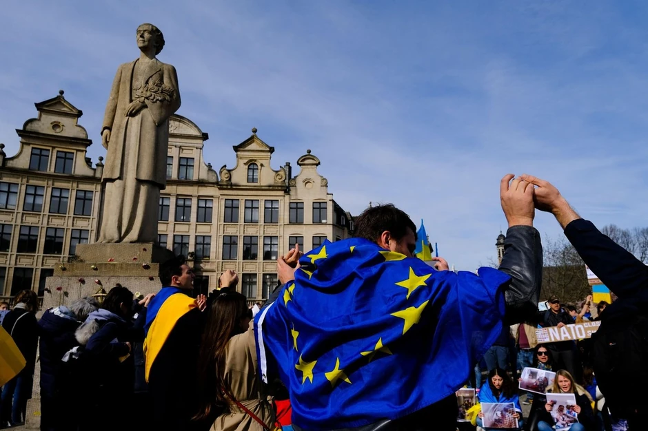 Protest u martu u Briselu zbog ruske invazije