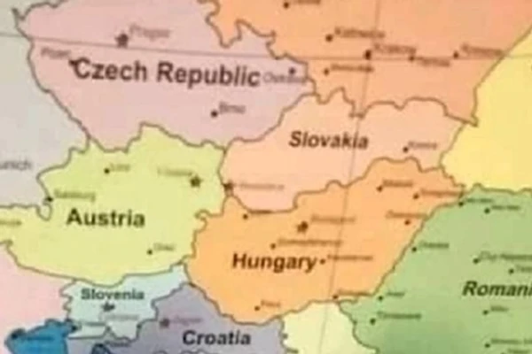 DANCI RAZJARILI SRBE! Evo kako su nazvali našu zemlju na karti Evrope, čak i Hrvati UMIRU OD SMEHA! Od Srbije nema ni "S"