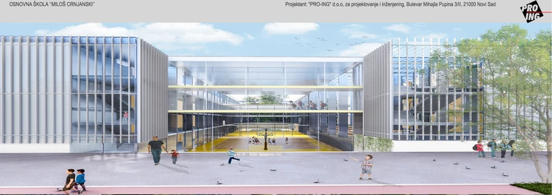 Projekat nove OŠ "Miloš Crnjanski" u Novom Sadu