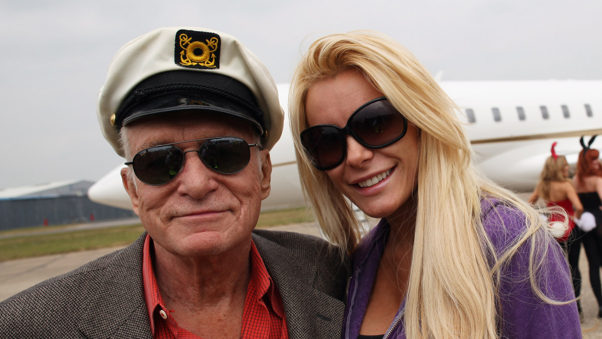 Hugh Hefner i 60 lat młodsza Crystal Harris 