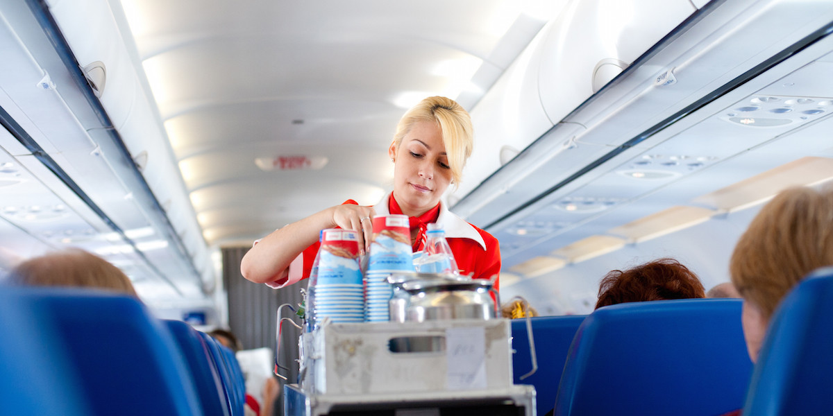 Cabin-crew members are treated to better meals than passengers, according to one flight attendant.