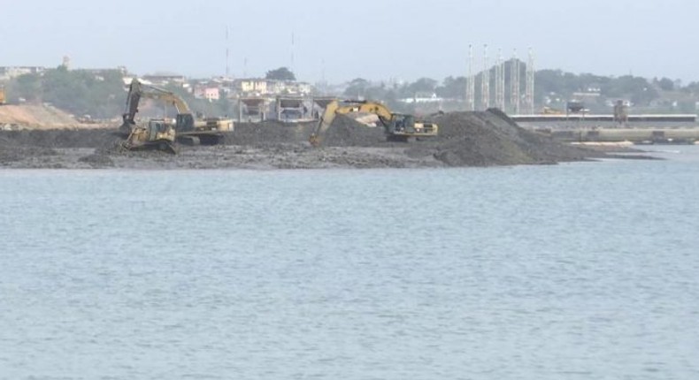 Dredging begins for the construction of Atlantic Terminal