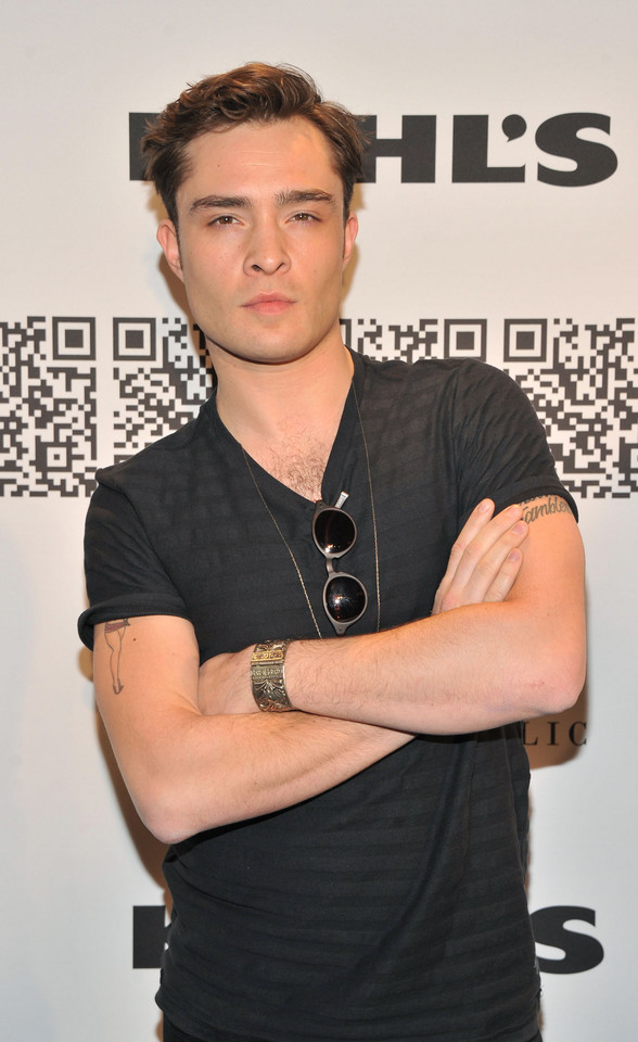 Ed Westwick na New York Fashion Week