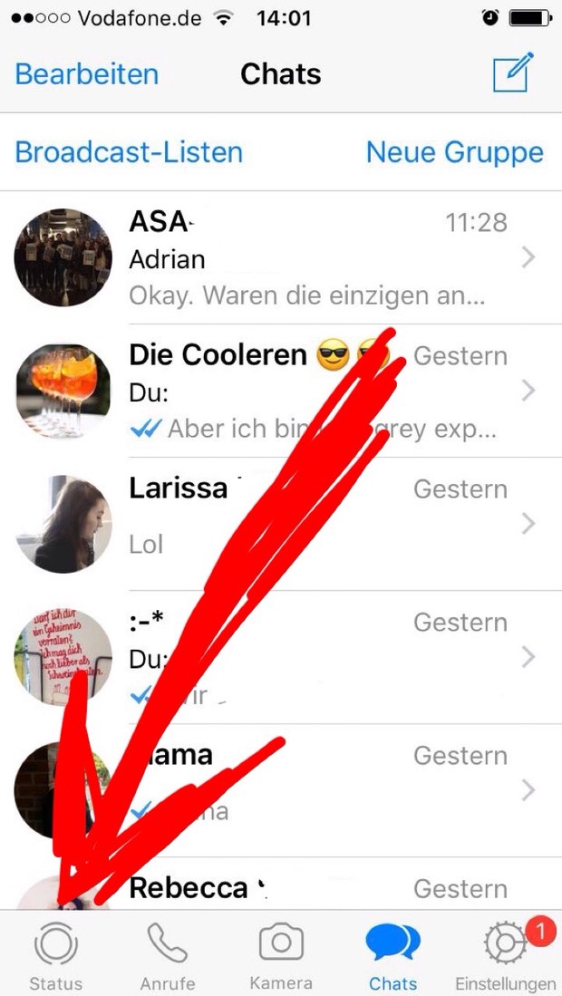 So funktioniert der neue Status  bei WhatsApp 