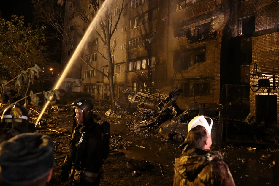 Pad vojnog aviona u Jejsku, Rusija