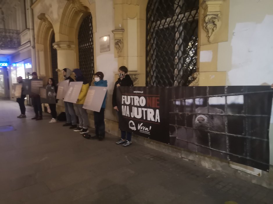 "Nie!" dla hodowli zwierząt na futra. Demonstracja w Łodzi