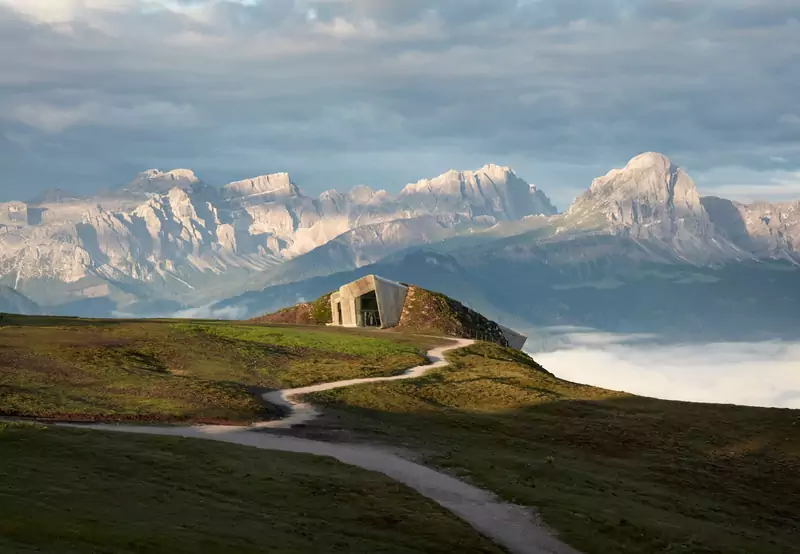 Messner Mountain Museum Corones, Południowy Tyrol, Italy, budynek: Zaha Hadid Architects, zdjęcie: Tom Roe