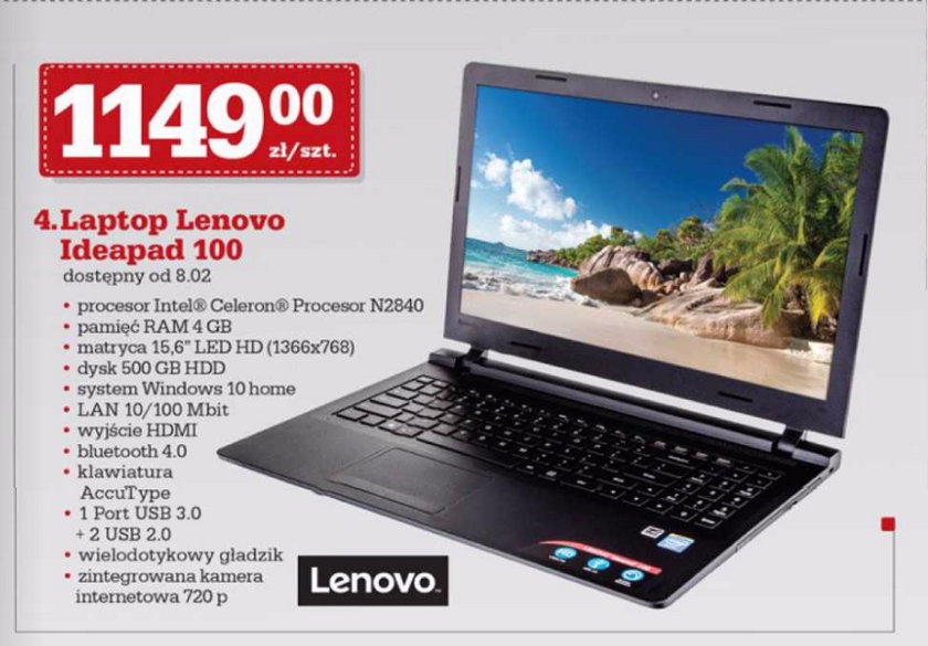 Lenovo w Biedronce