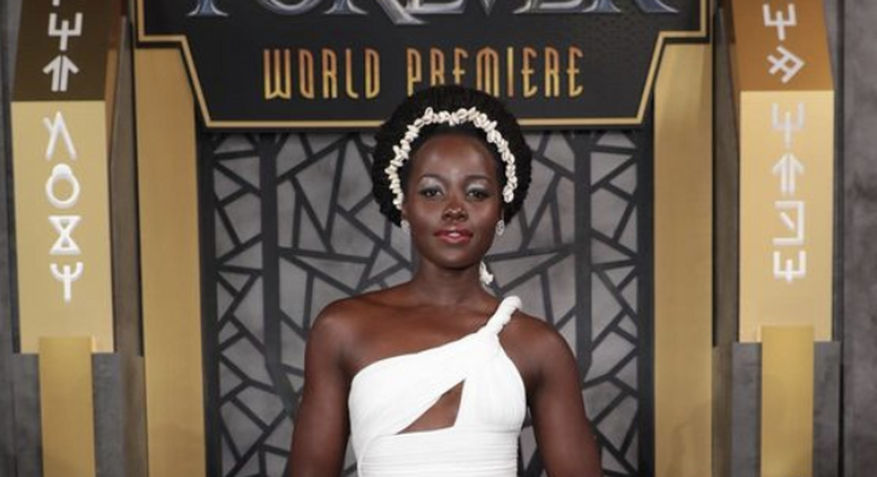 Lupita Nyong'o à l'avant-première de Black Panther : Wakanda Forever