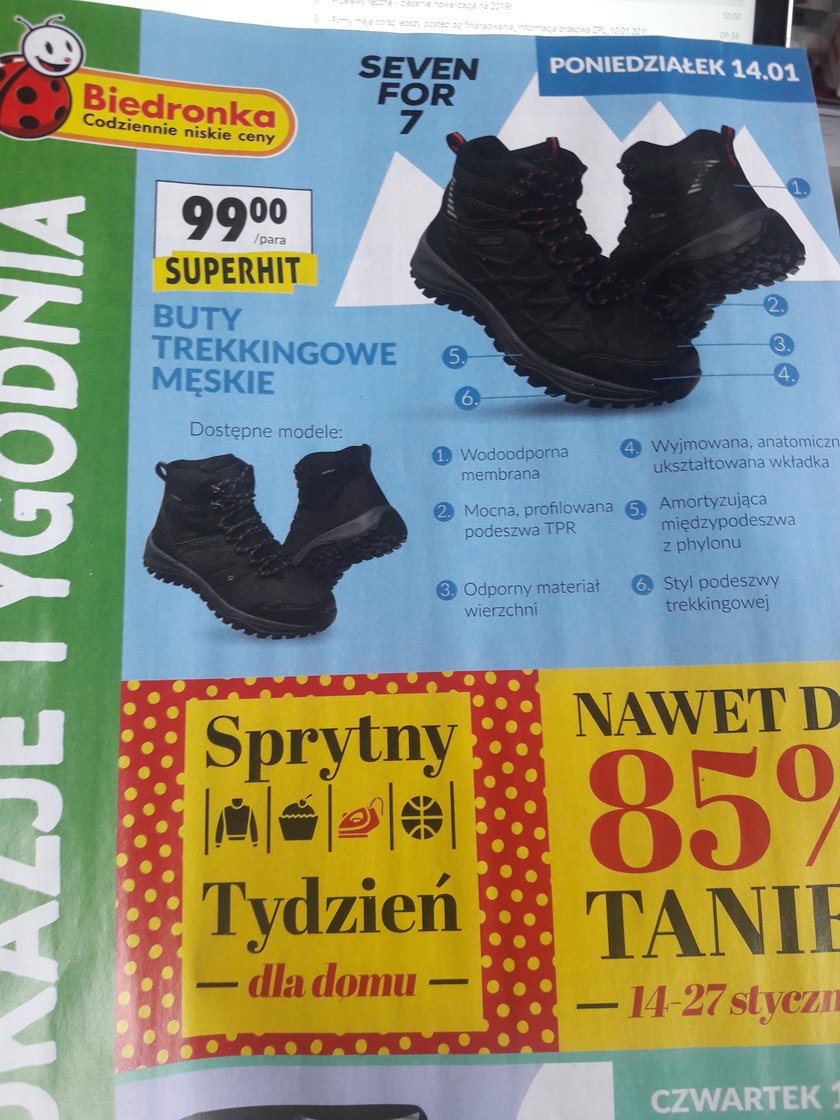 Buty trekingowe z Biedronki. Test Faktu butów Seven for 7