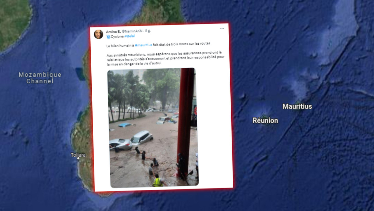 Cyklon uderza w turystyczne wyspy. Zatrważające sceny na Mauritiusie [WIDEO]