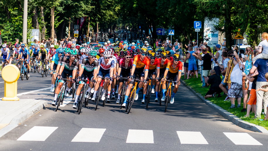 Kolarze na trasie Tour de Pologne