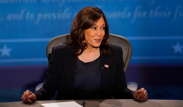Izbori u Americi - Kamala Haris tokom potpredsedničke debate sa Majkom Pensom u Solt Lejk Sitiju 7. oktobra 2020.