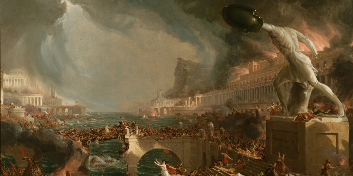 Thomas Cole, obraz "Dzieje Imperium: Zniszczenie"