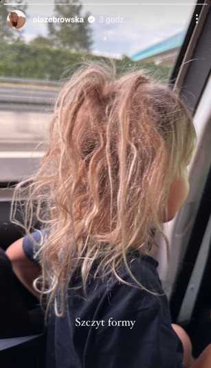 Widok InstaStories z profilu Aleksandry Żebrowskiej na Instagramie